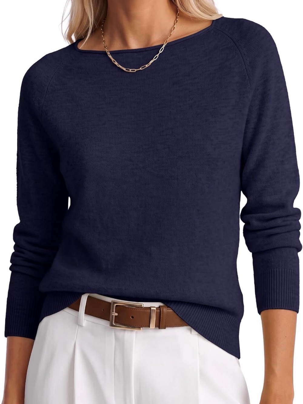 ANRABESS Women Long Sleeve Rolled Neck Sweater. Size Small